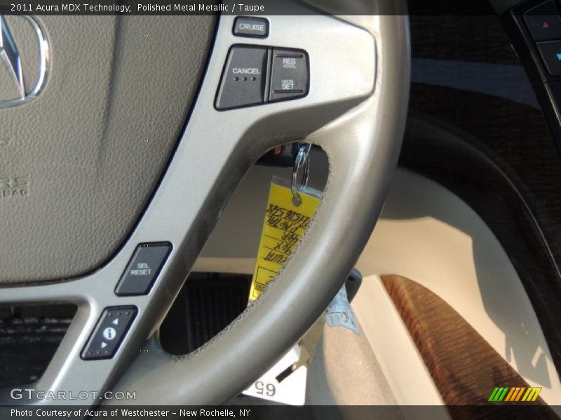 Polished Metal Metallic / Taupe 2011 Acura MDX Technology