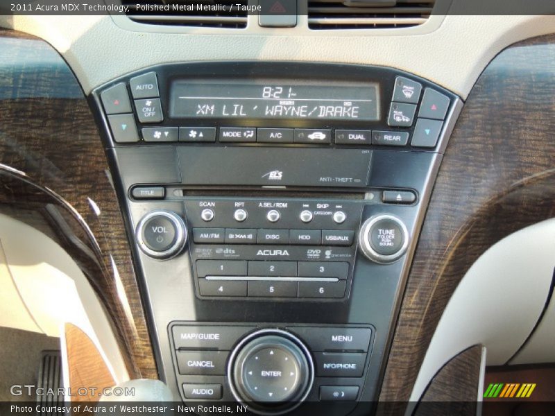 Polished Metal Metallic / Taupe 2011 Acura MDX Technology