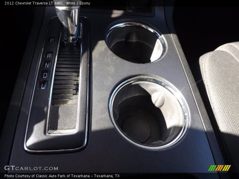 White / Ebony 2012 Chevrolet Traverse LT AWD