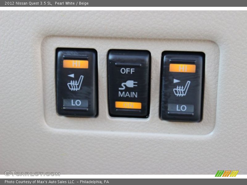Controls of 2012 Quest 3.5 SL