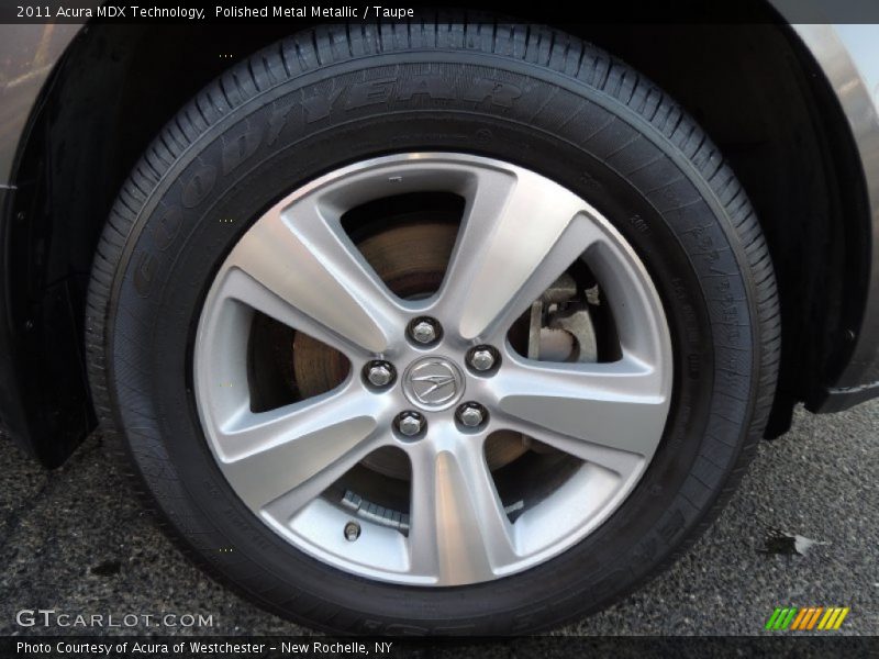 Polished Metal Metallic / Taupe 2011 Acura MDX Technology