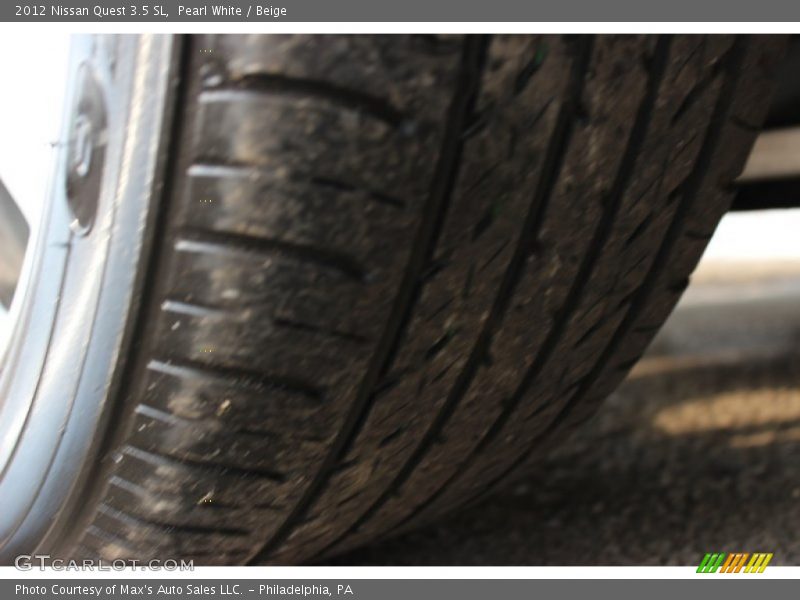 Pearl White / Beige 2012 Nissan Quest 3.5 SL