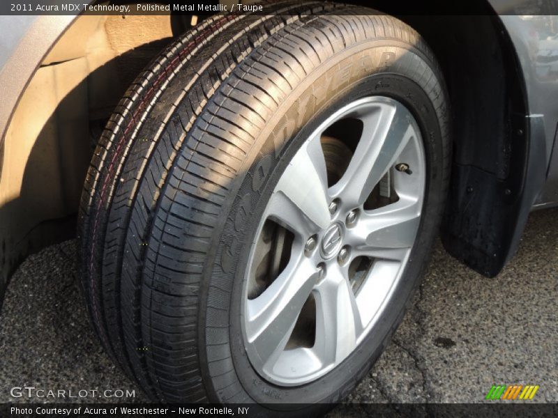 Polished Metal Metallic / Taupe 2011 Acura MDX Technology