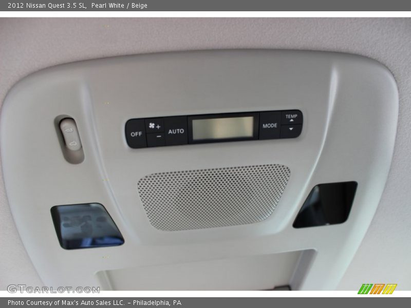 Pearl White / Beige 2012 Nissan Quest 3.5 SL