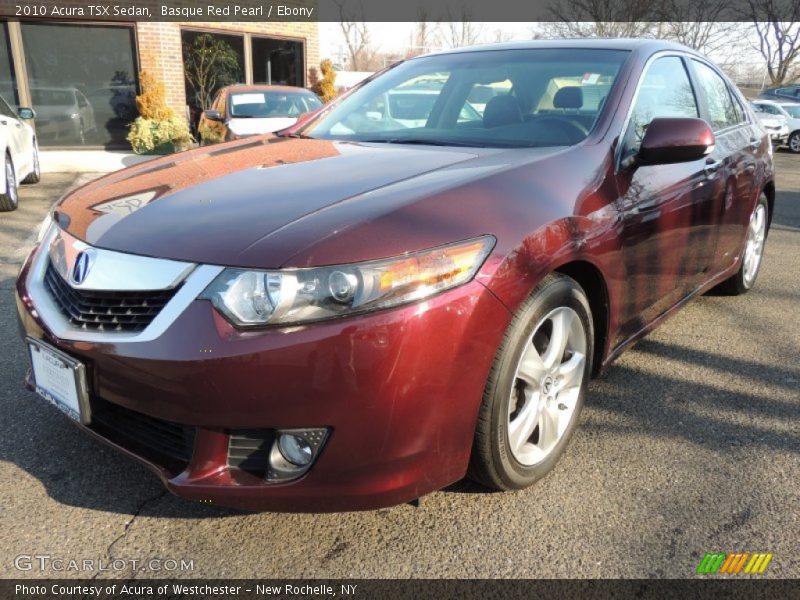 Basque Red Pearl / Ebony 2010 Acura TSX Sedan