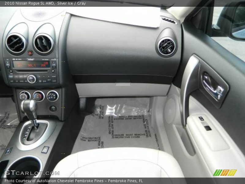 Silver Ice / Gray 2010 Nissan Rogue SL AWD