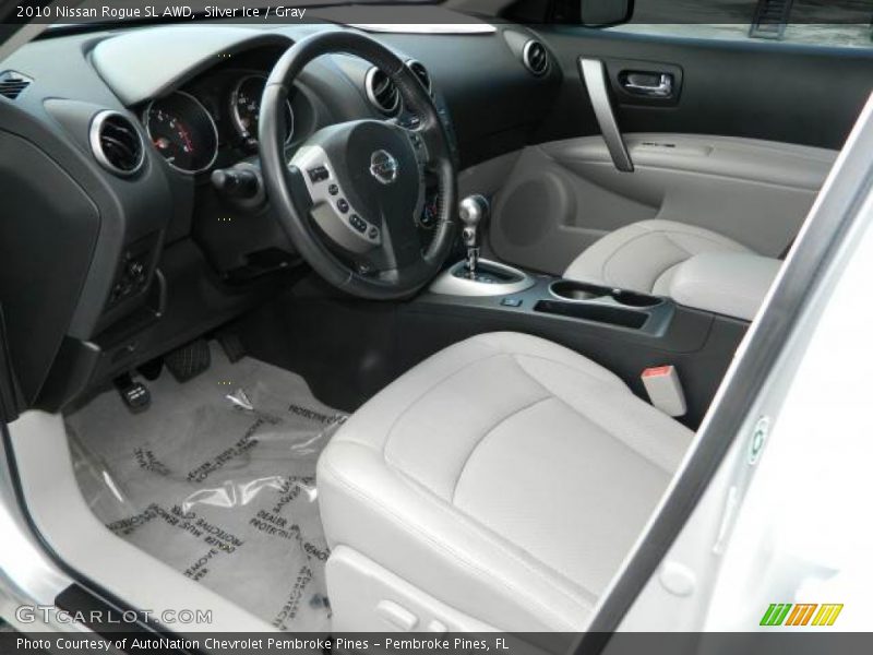 Gray Interior - 2010 Rogue SL AWD 