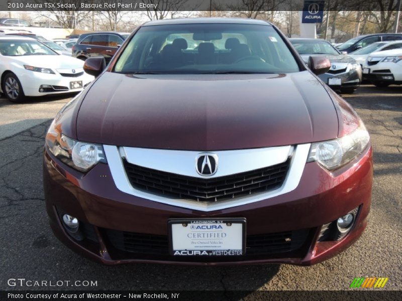 Basque Red Pearl / Ebony 2010 Acura TSX Sedan