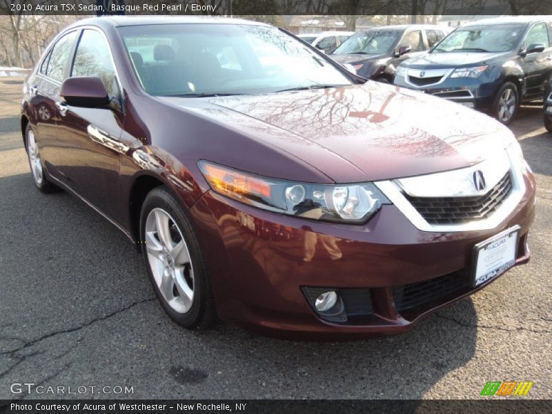 Basque Red Pearl / Ebony 2010 Acura TSX Sedan