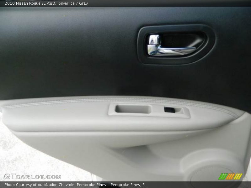 Silver Ice / Gray 2010 Nissan Rogue SL AWD