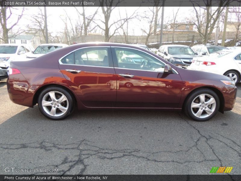 Basque Red Pearl / Ebony 2010 Acura TSX Sedan