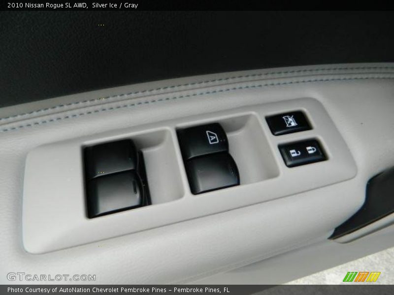 Silver Ice / Gray 2010 Nissan Rogue SL AWD