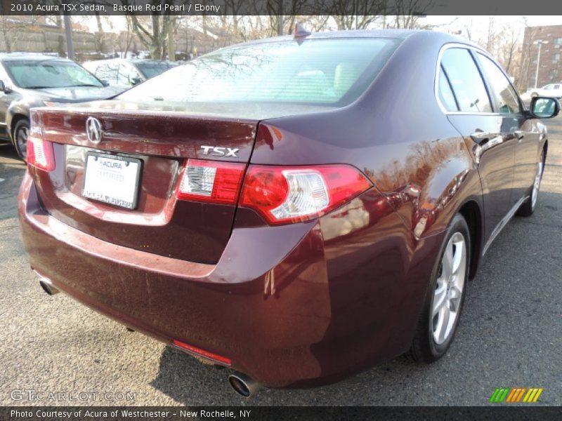 Basque Red Pearl / Ebony 2010 Acura TSX Sedan