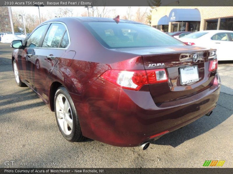 Basque Red Pearl / Ebony 2010 Acura TSX Sedan