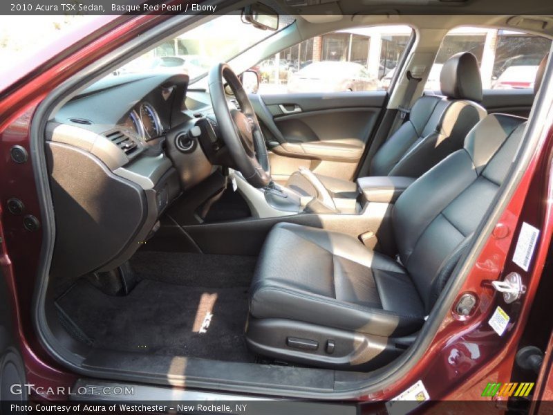 Basque Red Pearl / Ebony 2010 Acura TSX Sedan