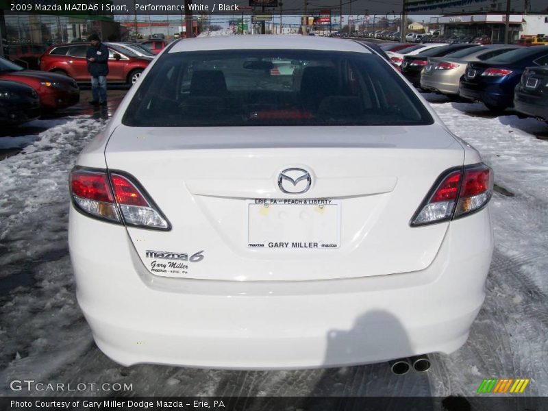 Performance White / Black 2009 Mazda MAZDA6 i Sport