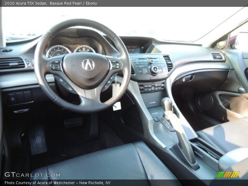 Basque Red Pearl / Ebony 2010 Acura TSX Sedan