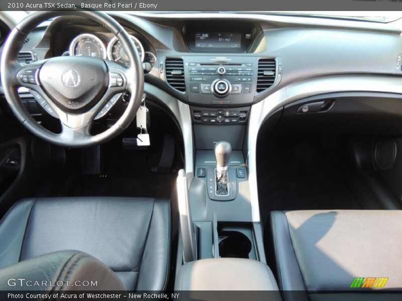 Basque Red Pearl / Ebony 2010 Acura TSX Sedan