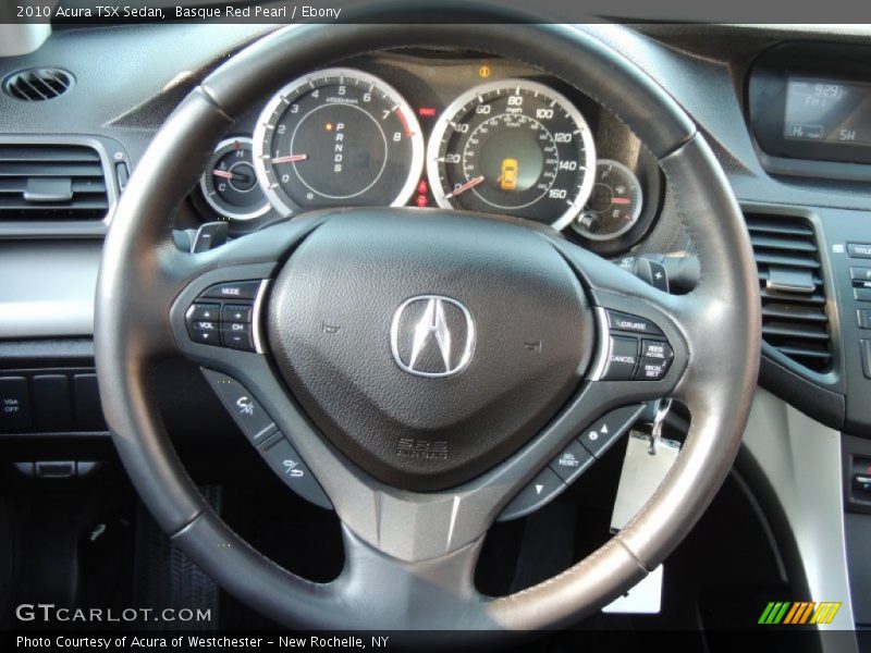 Basque Red Pearl / Ebony 2010 Acura TSX Sedan