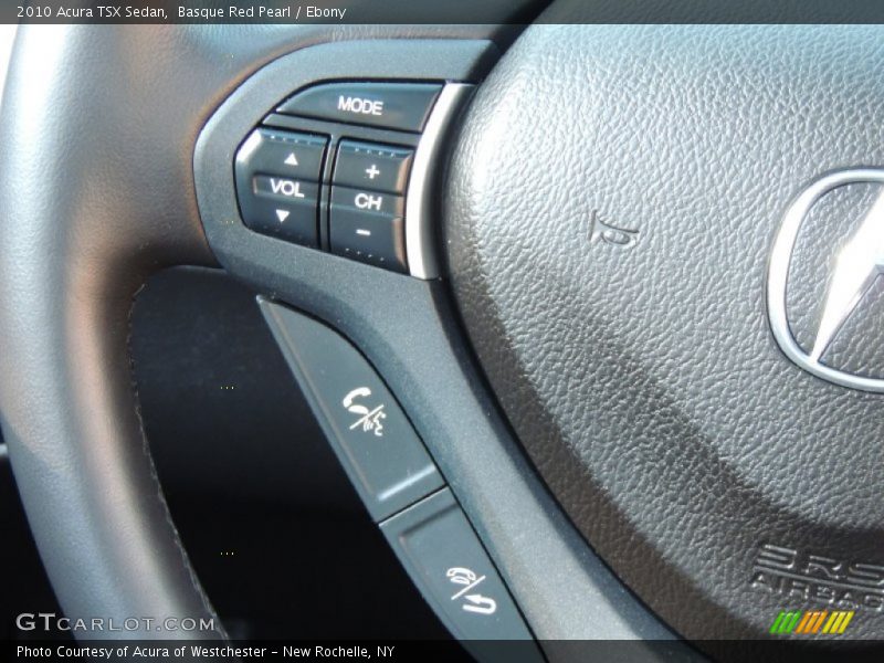 Basque Red Pearl / Ebony 2010 Acura TSX Sedan