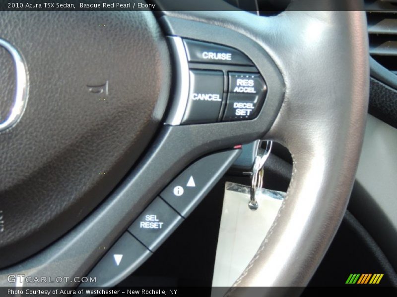 Basque Red Pearl / Ebony 2010 Acura TSX Sedan
