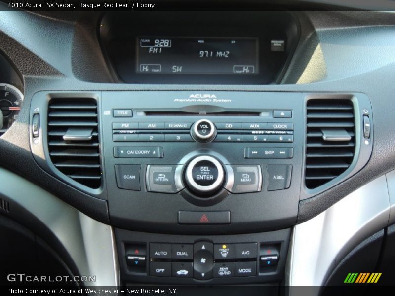 Basque Red Pearl / Ebony 2010 Acura TSX Sedan