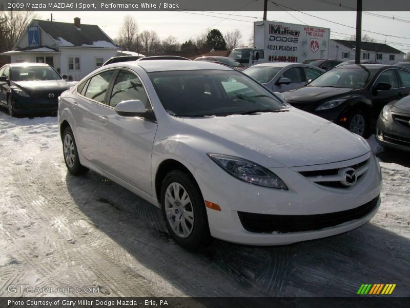 Performance White / Black 2009 Mazda MAZDA6 i Sport
