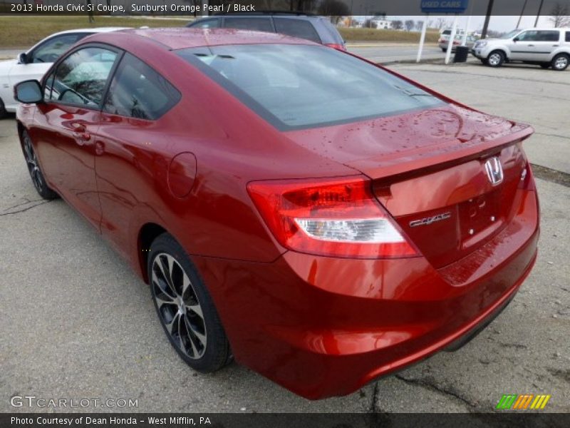 Sunburst Orange Pearl / Black 2013 Honda Civic Si Coupe