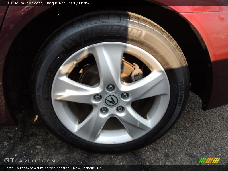 Basque Red Pearl / Ebony 2010 Acura TSX Sedan
