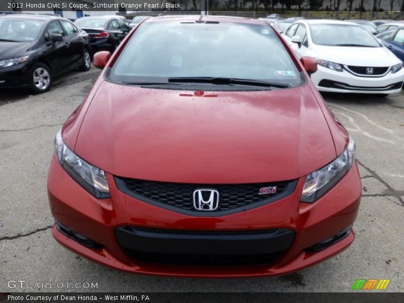 Sunburst Orange Pearl / Black 2013 Honda Civic Si Coupe
