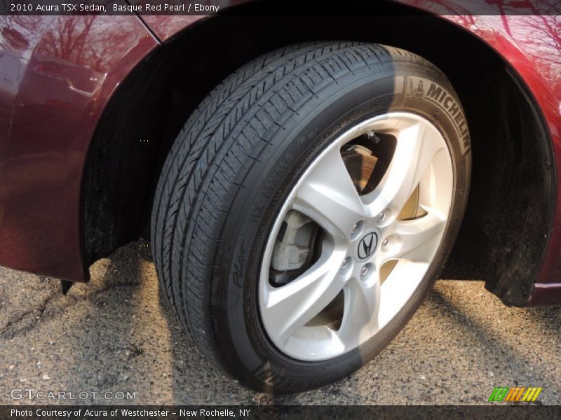 Basque Red Pearl / Ebony 2010 Acura TSX Sedan
