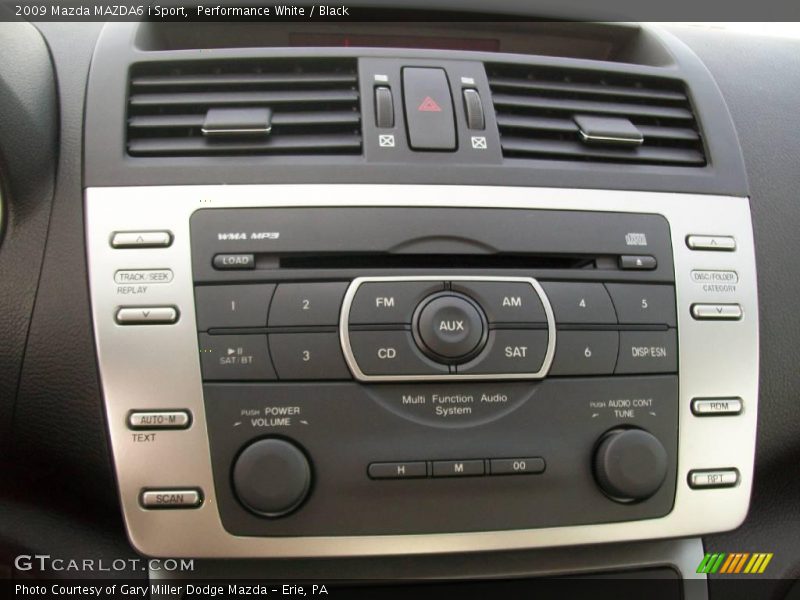 Performance White / Black 2009 Mazda MAZDA6 i Sport