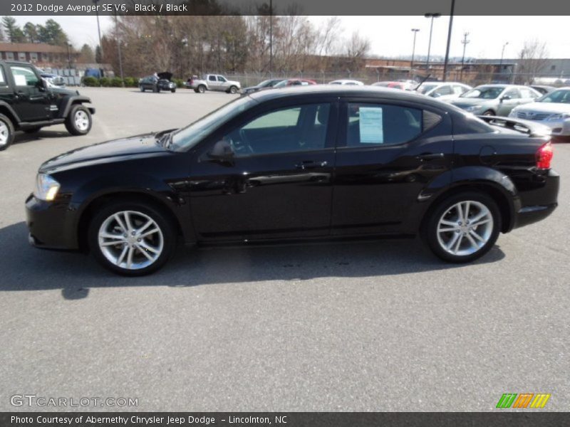 Black / Black 2012 Dodge Avenger SE V6