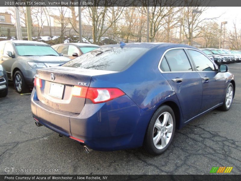 Vortex Blue Pearl / Ebony 2010 Acura TSX Sedan