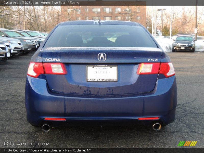 Vortex Blue Pearl / Ebony 2010 Acura TSX Sedan