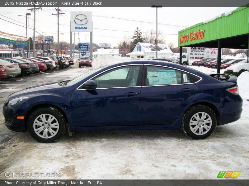 Kona Blue Mica / Black 2009 Mazda MAZDA6 i Sport