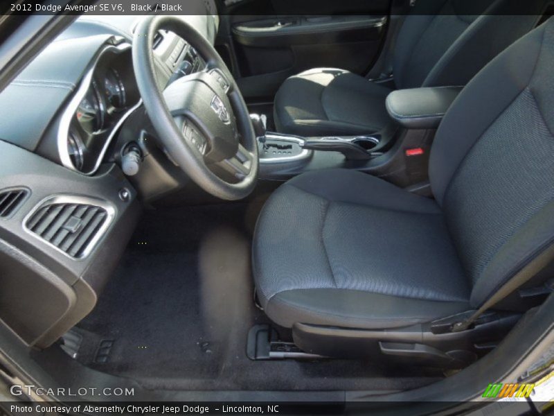 Black / Black 2012 Dodge Avenger SE V6