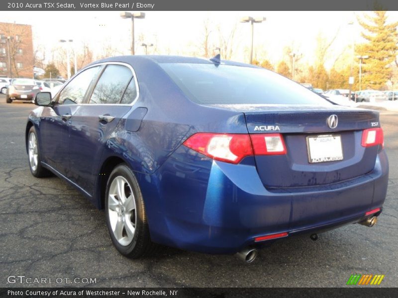 Vortex Blue Pearl / Ebony 2010 Acura TSX Sedan