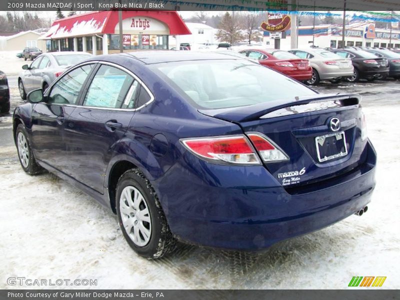 Kona Blue Mica / Black 2009 Mazda MAZDA6 i Sport