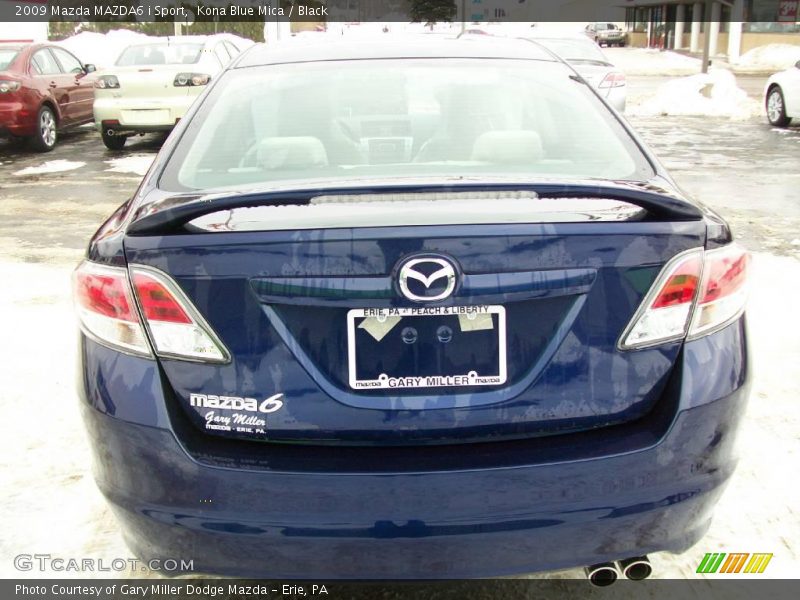 Kona Blue Mica / Black 2009 Mazda MAZDA6 i Sport