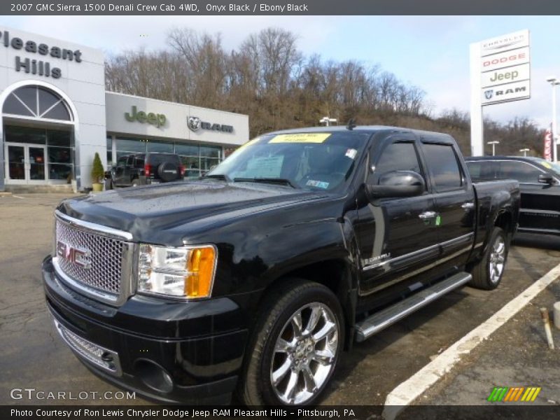 Onyx Black / Ebony Black 2007 GMC Sierra 1500 Denali Crew Cab 4WD