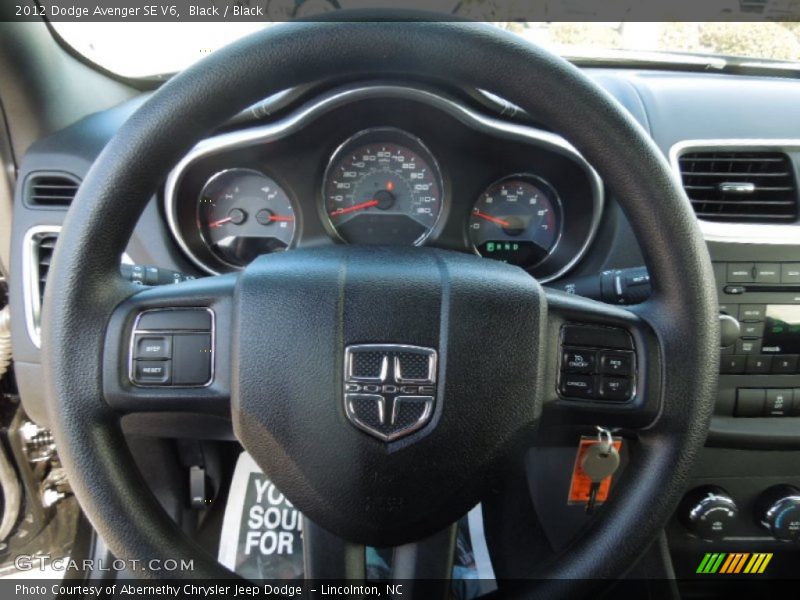 Black / Black 2012 Dodge Avenger SE V6
