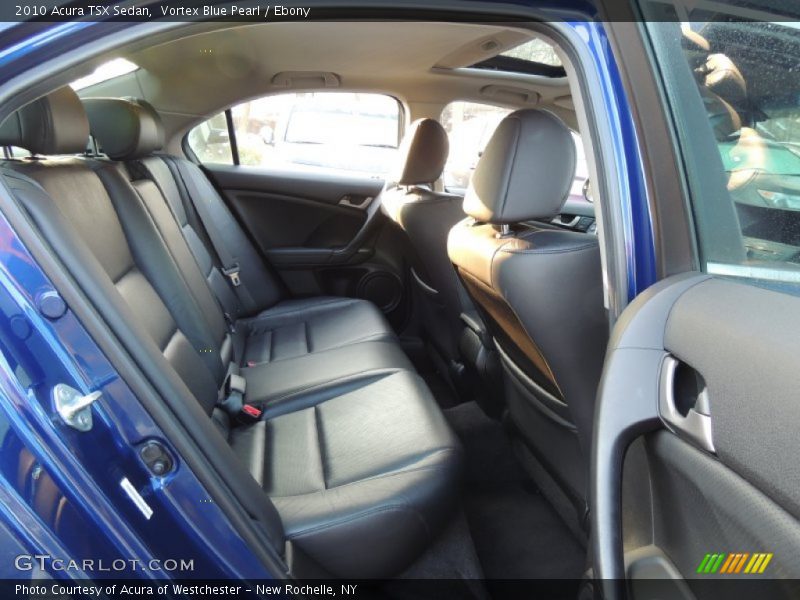 Vortex Blue Pearl / Ebony 2010 Acura TSX Sedan