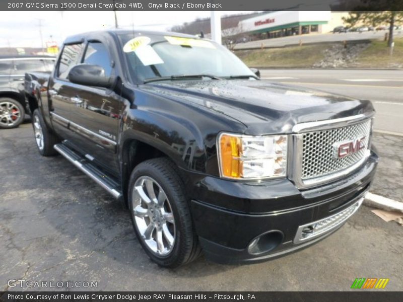 Onyx Black / Ebony Black 2007 GMC Sierra 1500 Denali Crew Cab 4WD
