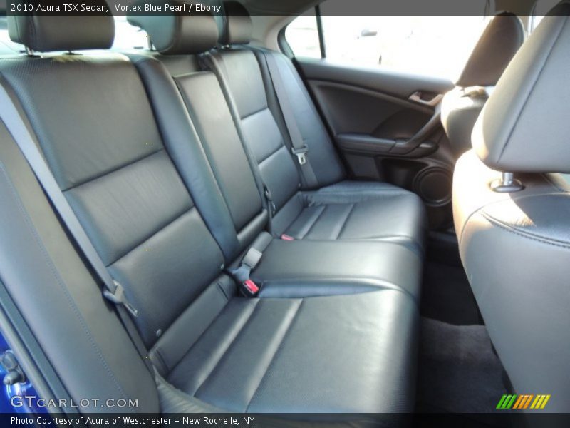 Vortex Blue Pearl / Ebony 2010 Acura TSX Sedan