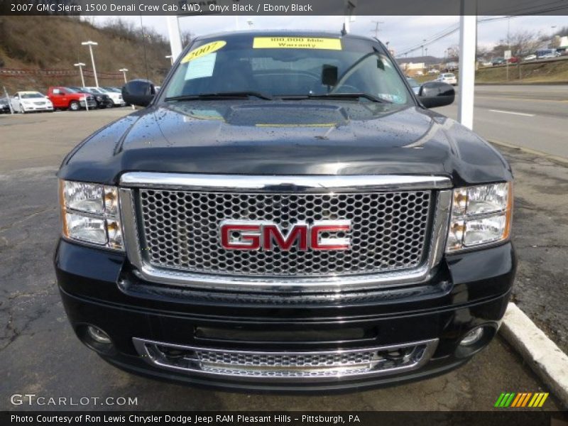 Onyx Black / Ebony Black 2007 GMC Sierra 1500 Denali Crew Cab 4WD