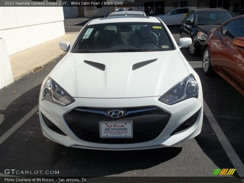 White Satin Pearl / Black Cloth 2013 Hyundai Genesis Coupe 2.0T