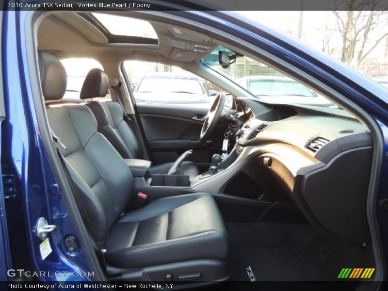 Vortex Blue Pearl / Ebony 2010 Acura TSX Sedan