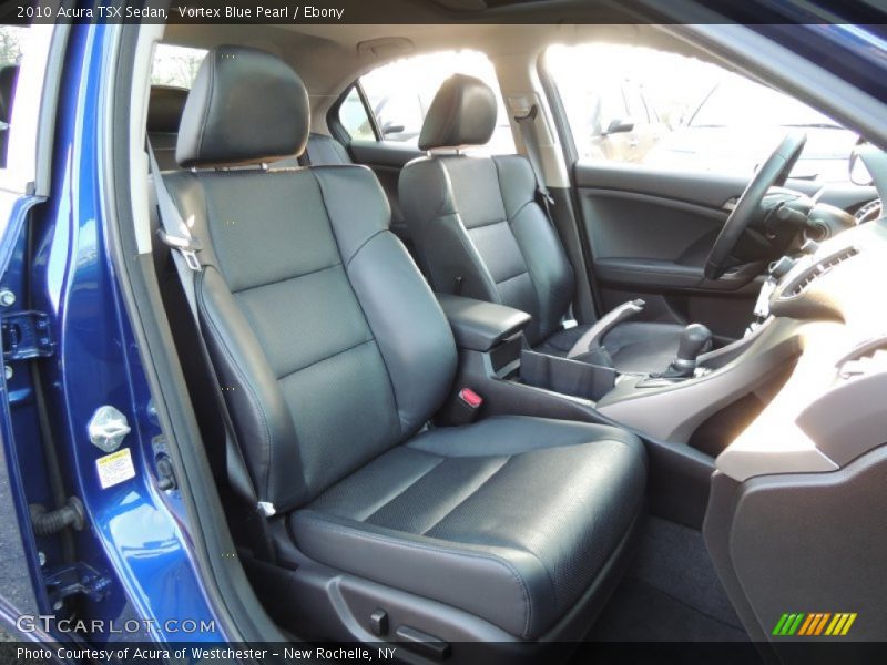 Vortex Blue Pearl / Ebony 2010 Acura TSX Sedan