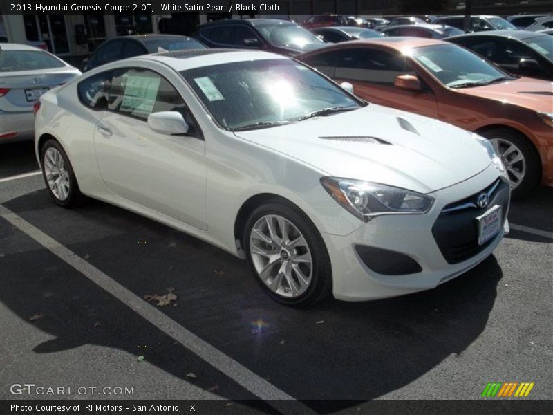 White Satin Pearl / Black Cloth 2013 Hyundai Genesis Coupe 2.0T